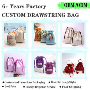 Sac d'emballage brodé personnalisé rose velours parfum rouge à lèvres avec pompon luxe faveur de mariage cadeau bijoux poussière pochette en velours - Product Image 6