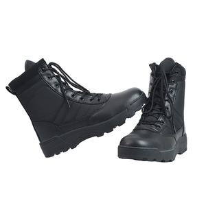 Bottes tactiques d'hiver TSB09 avec doublure en polaire, respirantes, avec fermeture éclair latérale, chaudes, bottes tactiques thermiques, chaussures chaudes - Product Image 1