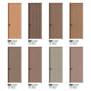 Puerta Interior Minimalista de Madera Sólida con Acabado de Superficie, Apertura Manual, Aislamiento Acústico, para Dormitorio - Product Image 3