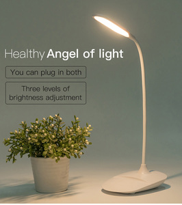 Portable USB Powered Modern ABS Rectangle LED <b>Table</b> Lamp Touch Control Adjustable Color Temperature Dimmable for <b>Study</b> - Product Image 2