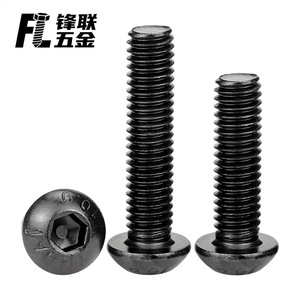 Tornillos de Cabeza Hexagonal Negros Estándar Americano Fenglian Grado 10.9, Tornillos de Máquina de Cabeza Redonda de Acero al Carbono ZHH500 - Product Image 2