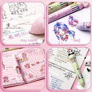 Stylo gel multifonctionnel pour les élèves du primaire Marqueurs à bille multicolores pour la prise de notes Cadeaux de bienvenue - Product Image 4