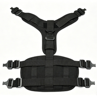 Harnais tactique anti-traction pour chien, 1100 LBS, robuste, avec boucle à dégagement rapide en métal, poignée MOLLE pour l'entraînement et la promenade des grands chiens