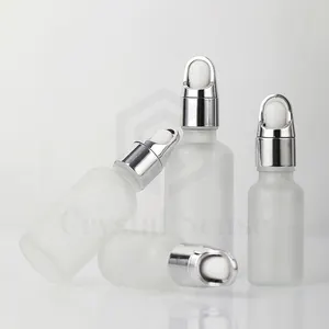 Frosted Glass Dropper Bottle Essential Oil Bottle 5ml 10ml 15ml 20ml 30ml 50ml 100ml Matte Glass Face Serum Bottle