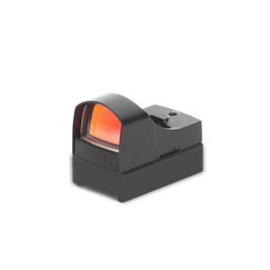 Mini Mirino Olografico Tattico ad Alto Profilo Impermeabile con Punto Rosso, Ottica Reflex, Lente <span class=keywords><strong>Obiettivo</strong></span> Multistrato da 22mm in Metallo - Product Image 3