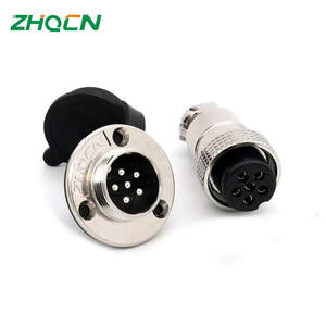 Штекер для авиационной розетки GX20, обычный 2-10-контактный винтовой фиксированный Электрический разъем - Product Image 1