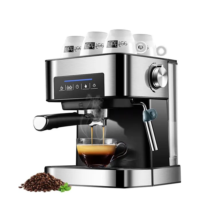 Vendita combinata macchina per caffè + spazzola per pulizia + vaso per schiuma + macinacaffè elettrico + contenitore per fagioli + macinacaffè manuale