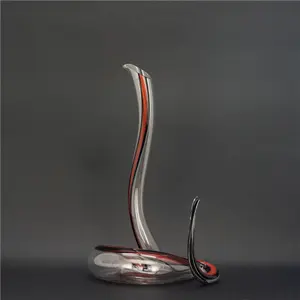 Decanter Decanter High Quality Handmade Snake Unique Shaped Colored Clear Glass Red Wine Decanter