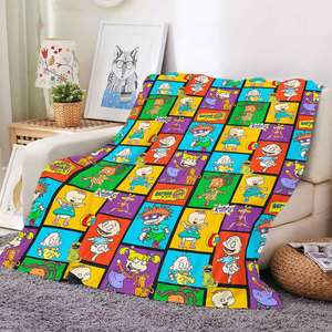 Wholesale High Quality Cartoon <b>Blanket</b> Soft Warm Fleece Flannel <b>Throws</b> Sofa Couch Dormitory Nap <b>Blankets</b> Gifts for Kids - Product Image 2