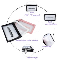 Vente en gros PVC plastique portable trousse de toilette sac à fermeture éclair étanche outils de maquillage cosmétiques pochettes à fermeture éclair