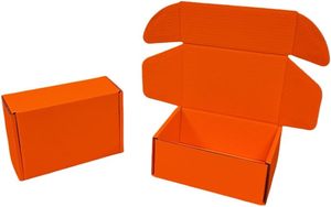 Caja de cartón corrugado color <span class=keywords><strong>naranja</strong></span> impresa a medida <span class=keywords><strong>para</strong></span> envíos de regalos con logo <span class=keywords><strong>para</strong></span> pequeñas empresas - Product Image 6