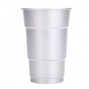 Wholesale Classic Aluminum Cold Drink Cups Bar Party Beer Mugs Rolled Edge Custom Logo Reusable Food-grade Custom Color/Size - Product Image 2