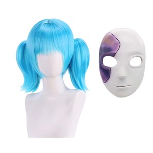 Costume complet de cosplay Sally Face pour adultes, sweat-shirt noir, masque, perruque, GAHC-033 - Product Image 4