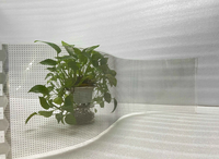 Écran d'affichage vidéo mural transparent intérieur P3.91-7.82, écran LED transparent