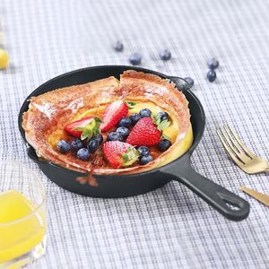 Ensemble de poêles en fonte robuste - Poêle à fond plat réutilisable pour four, cuisinière, grill et cuisine en plein air, facile à entretenir - Product Image 3