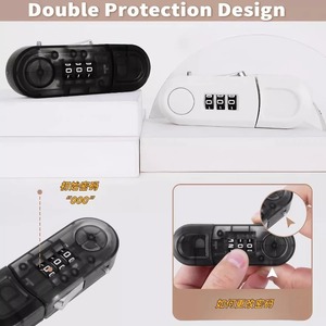 Serrure à combinaison pour tiroir Leves Z0207 en ABS, verrou de sécurité enfant pour porte d'armoire, réfrigérateur, bureau, usage antivol - Product Image 4