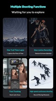 Caméra stabilisée de poche ABS la plus vendue, 4K HD, stabilisation intégrée, MicroSD, étanche, vision nocturne faible luminosité, pour vlogging