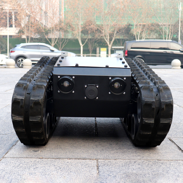 Autonomous Wheel Security Patrol Robot Outdoor Mobile Defense Investigation for Courtyards