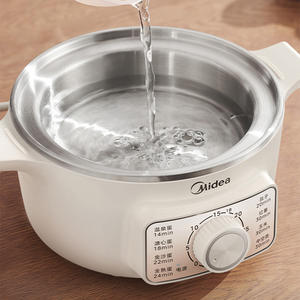 Midea <b>Electric</b> Food <b>Steamer</b> ZDE16T72 400W 2-Layer Stainless Steel With Timer For Household Use - Product Image 4