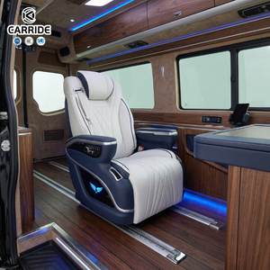Fauteuil de capitaine inclinable à gravité zéro CARRIDE en cuir de luxe, pivotant à 360°, avec siège chauffant, ventilé et massant, couleur personnalisable pour camping-car - Product Image 4