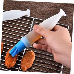 Brosse à huile multifonctionnelle en plastique, portable, durable, pour barbecue, cuisson, nettoyage facile, outils de cuisine, couleurs assorties - Product Image 4
