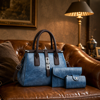 Sac à main de luxe pour femme, mode 3 en 1, sacs à bandoulière décontractés pour femme, sac fourre-tout imperméable pour femme 	 Sacs à main pour femmes