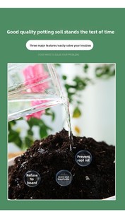 E79 Substrat de culture biologique naturel enrichi en nutriments avec tourbe pour plantes succulentes, fleurs, semis et légumes en pot - Product Image 5