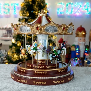 संगीत कारौसेल नए आगमन क्रिसमस उपहार संगीत बॉक्स 2025 ब्लूटूथ फ़ंक्शन के साथ क्रिसमस सजावट - Product Image 4