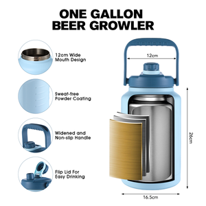 Set di Growler in Acciaio Inossidabile 2026, Tre Capacità, Enorme, per <span class=keywords><strong>Acqua</strong></span> e Birra, Logo Personalizzato, Vendita all'Ingrosso, Ottima Qualità - Product Image 3