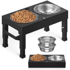 Nueva Versión de Comedero Elevado para Mascotas de Acero Inoxidable, Fácil de Limpiar, para Cachorros y Perros Mayores - Product Image 1