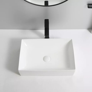 Lavabos de cerámica montados en encimera, lavadero de baño blanco, decoración del hogar, estilo nórdico, <span class=keywords><strong>barato</strong></span>, venta al por mayor - Product Image 2