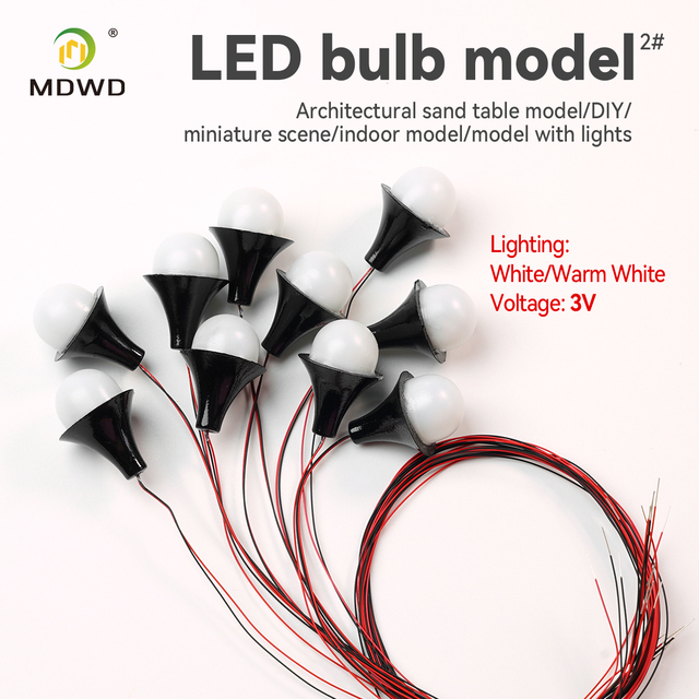 3V Model LED Light Bulb for Sand Table Diorama and Building Model Lighting