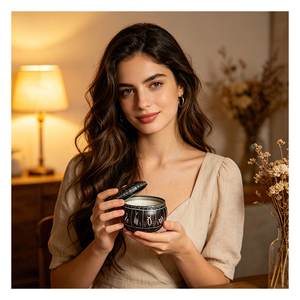 บรรจุภัณฑ์เทียนหอมสุดหรู ภาชนะเคลือบด้านสีขาว สำหรับสปา บูติก โชว์สินค้า คอลเลคชั่นซิกเนเจอร์ รุ่นเวลเนส - Product Image 2