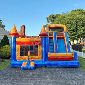 Offre Spéciale petit jeu de château de videur <span class=keywords><strong>gonflable</strong></span> <span class=keywords><strong>pour</strong></span> les enfants maison <span class=keywords><strong>gonflable</strong></span> fête saut rebondissant et toboggan Combo extérieur - Product Image 1