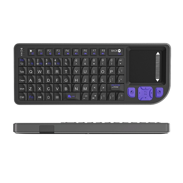 Mini Wireless Keyboard 2.4G BT Dual Mode RGB Backlit Touchpad Aluminum Alloy Portable for Laptop Tablet Phone Factory Wholesale