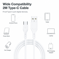 Câble de charge rapide XTAURI Micro USB 5 broches mâle 3A avec gaine en nylon pour téléphones mobiles Android et ordinateurs