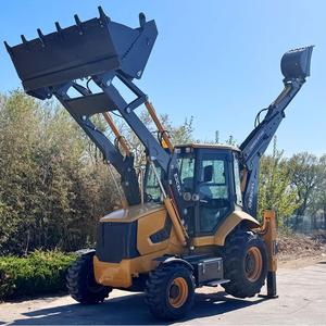 Chargeuse-pelleteuse 4x4, prix usine, 85 kW, diesel, certifiée CE, godet frontal 1 m³, pour agriculture - Product Image 3