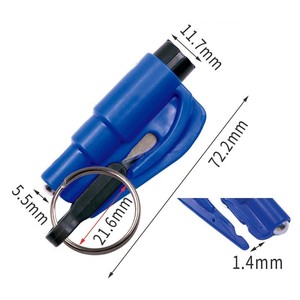 Martelo de Segurança Atacado 2 em 1 Mini Quebra-vidros de Emergência com Cortador de Cinto de Segurança - Product Image 5
