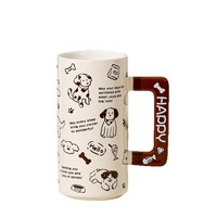 Tasse à café en céramique écologique de luxe vintage en forme de cœur Mi Lan Home, grande capacité, compatible micro-ondes