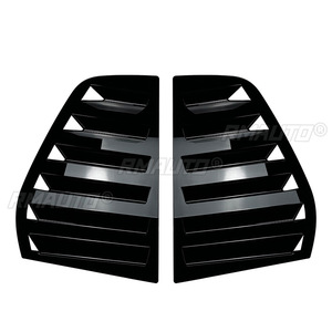 Glossy Black/Carbon Look Car Rear <b>Window</b> Shutter <b>Cover</b> Trim <b>Window</b> Louver Side Vent Trim for Volkswagen Golf 5 MK5 Car Styling - Product Image 2