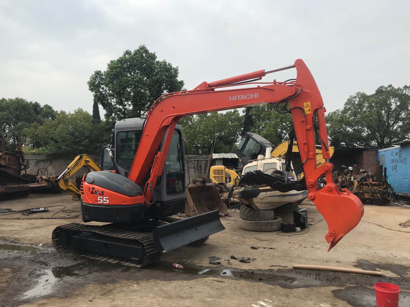 Used Mini Excavator Hitachi ZX55UR with Hydraulic Thumb