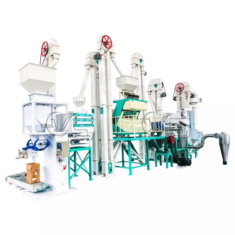 Automatic paddy rice milling production line 30ton per day rice mill plant for sale