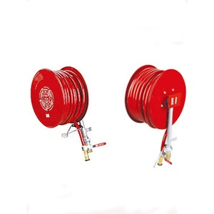 Red Painted Steel Reel with Swinging Rubber <strong>Fire</strong> Hose Reel <strong>Drum</strong> - Product Image 2