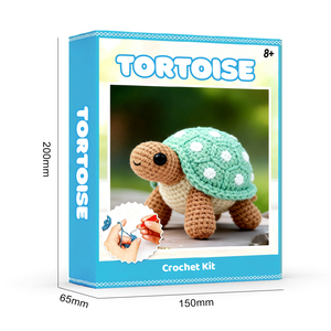 Low MOQ 1000pcs Children Toys Animal Crochet <b>Kit</b> With DIY Accessories <b>for</b> <b>Beginners</b> DIY Crochet <b>Kit</b> - Product Image 2