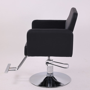 Sillón de Barbería Moderno, Silla de Estilismo para Salón, Altura Hidráulica Ajustable, Asiento Giratorio de 360 Grados en Cuero PU - Product Image 1