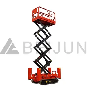 6M 8M 10m 12M 300kg điện bánh xe di động Scissor Lift