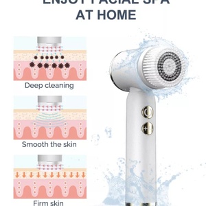 Electric Skin Cleaner Hot&Cold Compress Sonic Facial Cleaning <b>Brush</b> Face Care Device - Product Image 4
