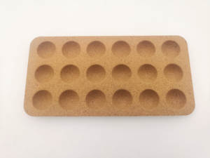 Offre Spéciale support en liège pour oeufs de haute qualité avec 12 rainures base en liège base en bois pour la cuisine au réfrigérateur (réfrigérateur) - Product Image 4