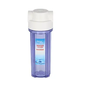 10 inch 1/4 "& 1/2" & 3/4 "draad clear water filter behuizing voor RO systeem's cartridge
