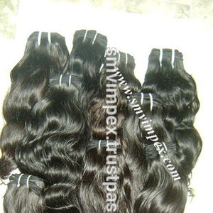 ผมเรมี่ที่มีคุณภาพผมบริสุทธิ์ของอินเดียธรรมชาติ100% ส่วนต่อขยายฟรีพื้นผิวคลื่นธรรมชาติสีน้ำตาลผม Remy - Product Image 1